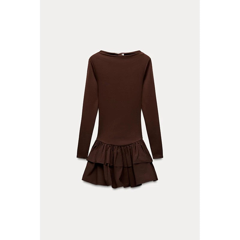 Trendy langarm Kleid