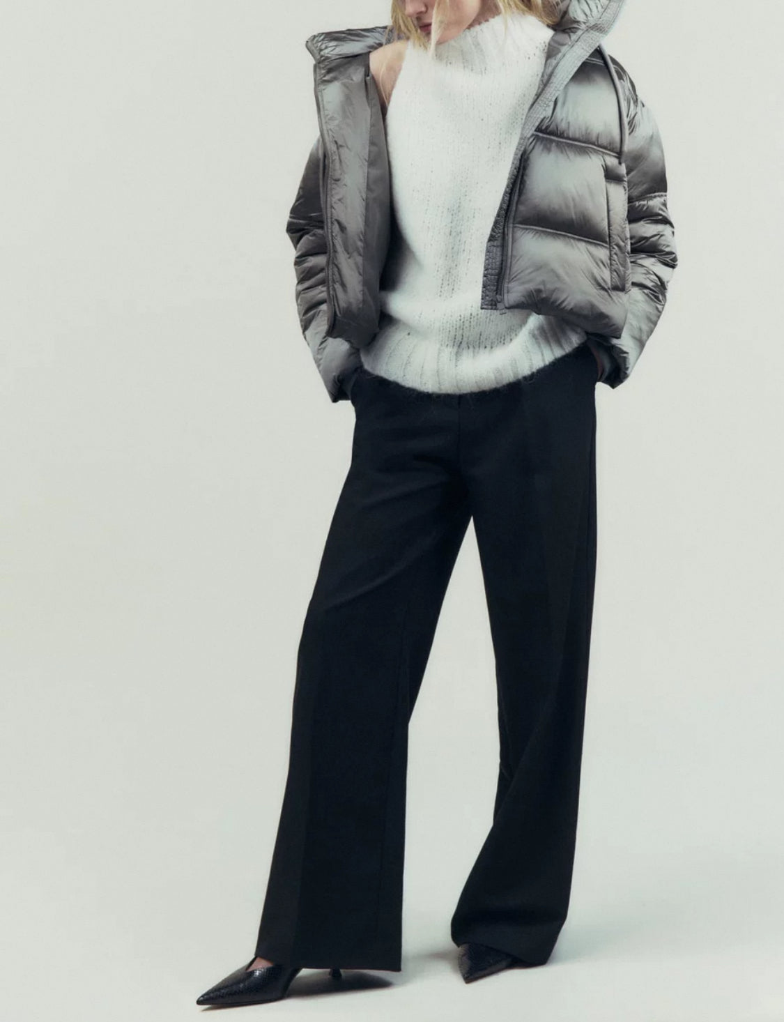 Reflect Pufferjacke in Silber