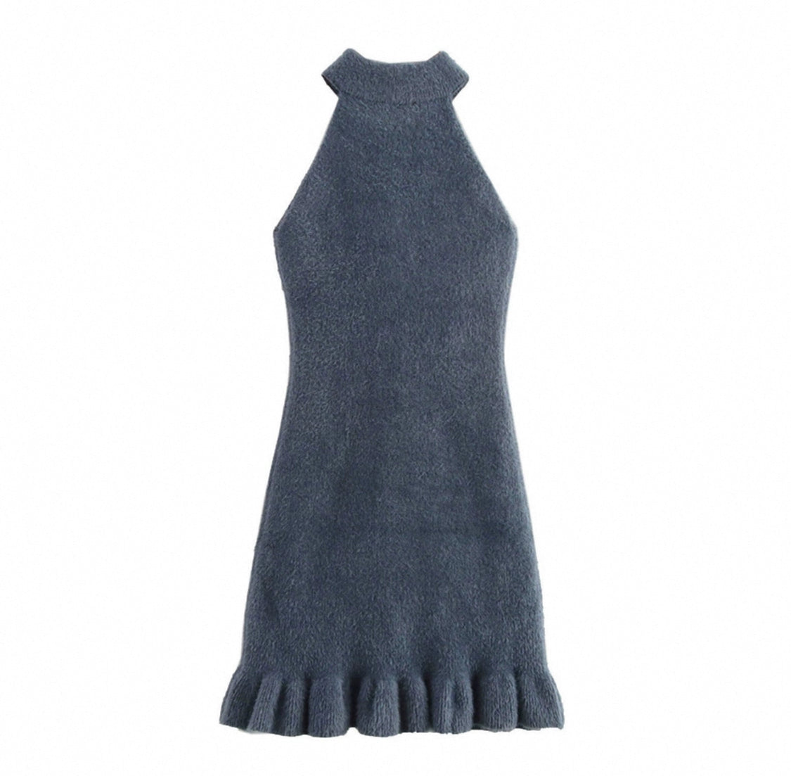 Trendy Strick Kleid