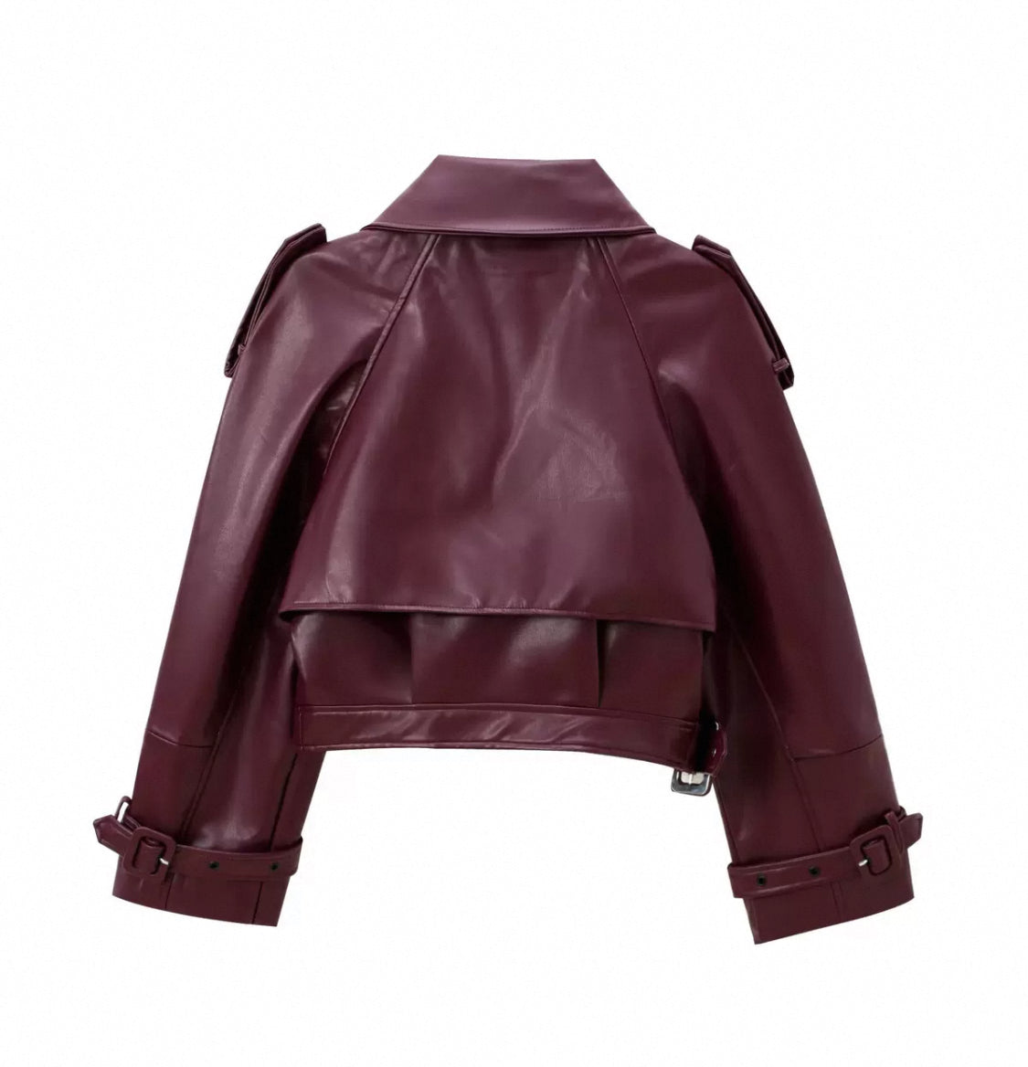 Trendy French Lederjacke