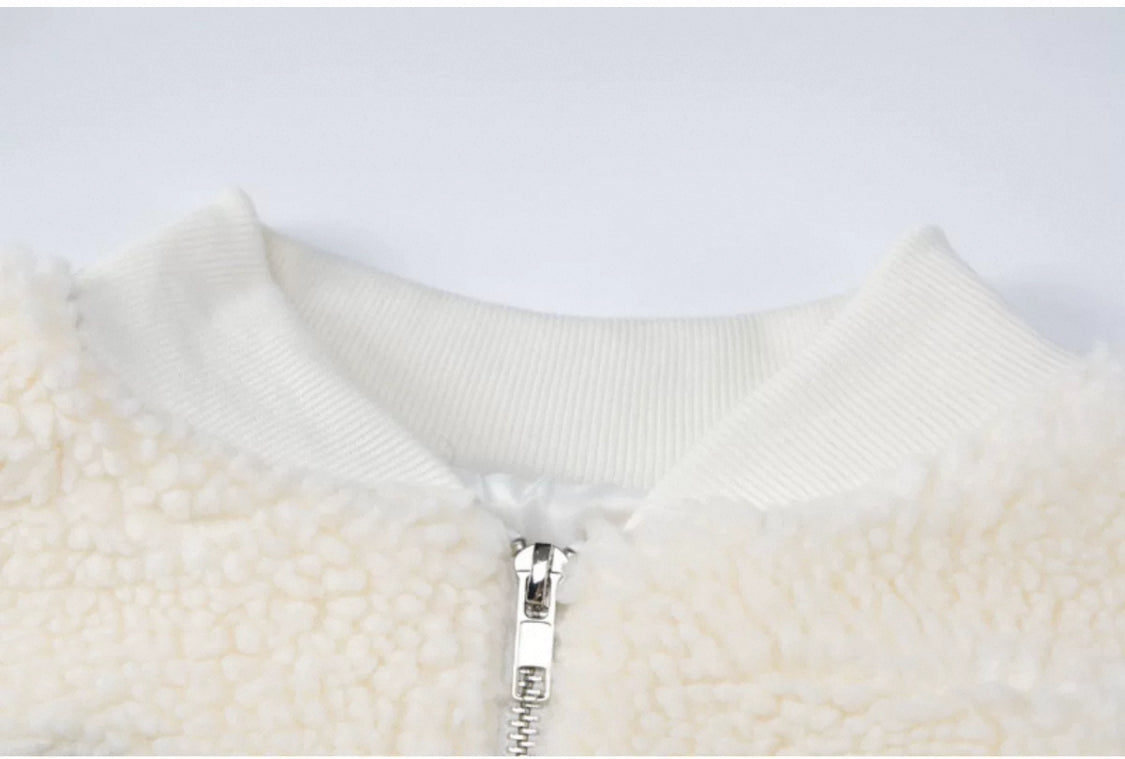 Fleece Jacket mit Aufschrift