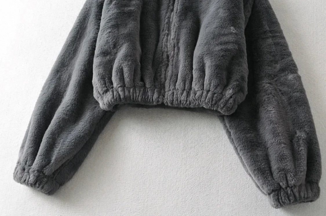 Flauschiger Zipper