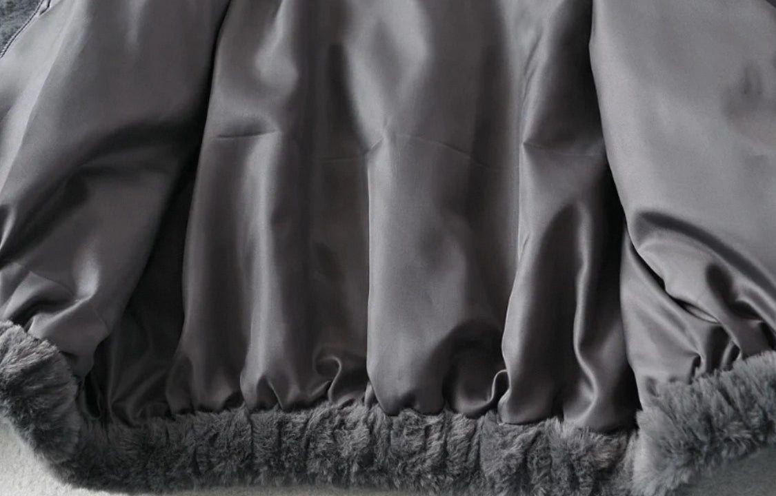 Flauschiger Zipper