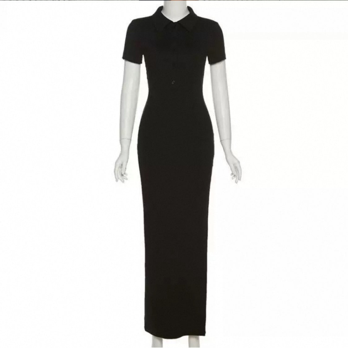 Virales langes Strickkleid