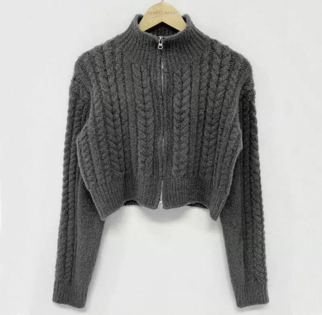 Flauschiger Top Zipper