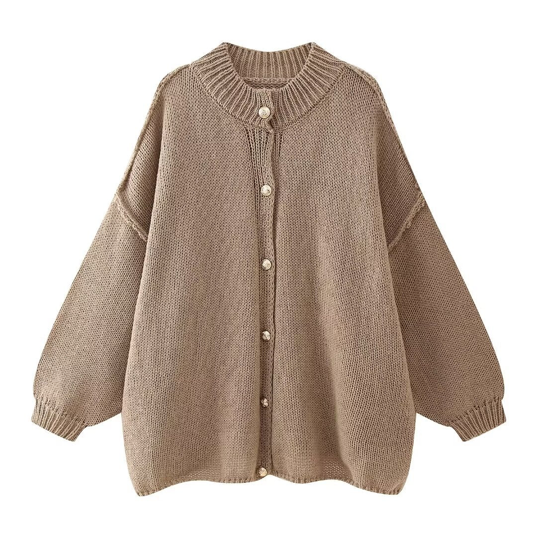 Gestrickter Cardigan mit Knöpfen
