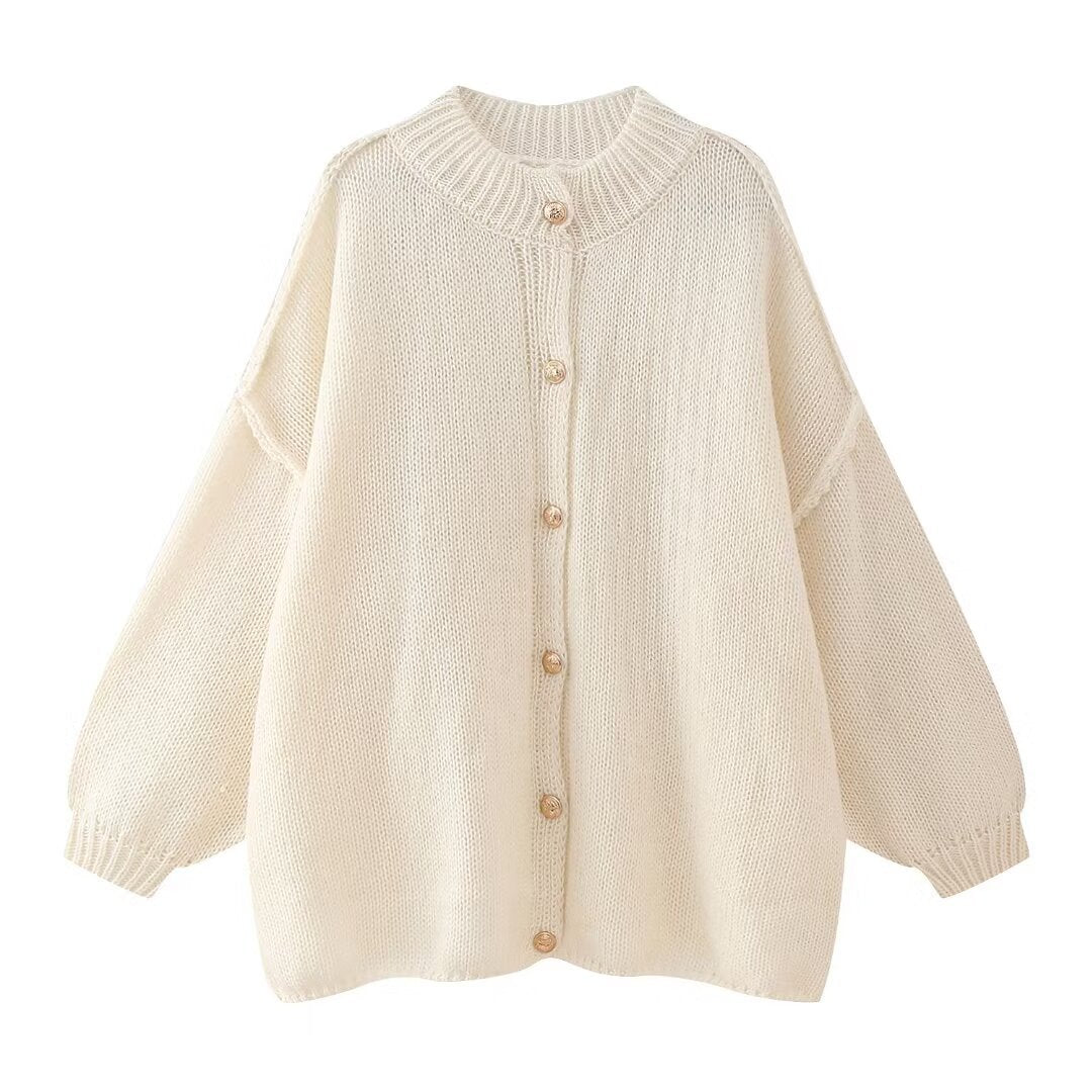 Gestrickter Cardigan mit Knöpfen