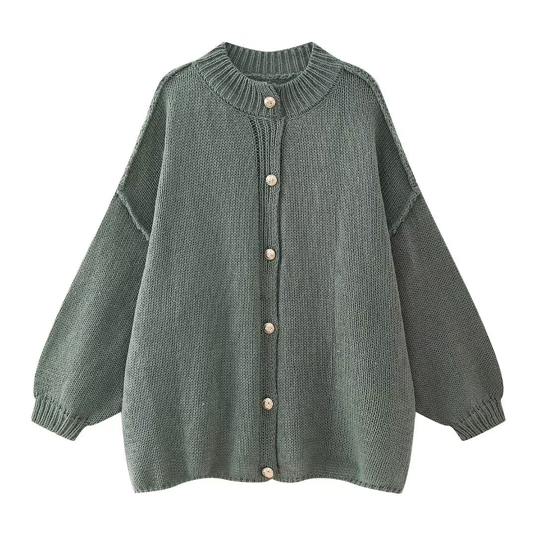 Gestrickter Cardigan mit Knöpfen