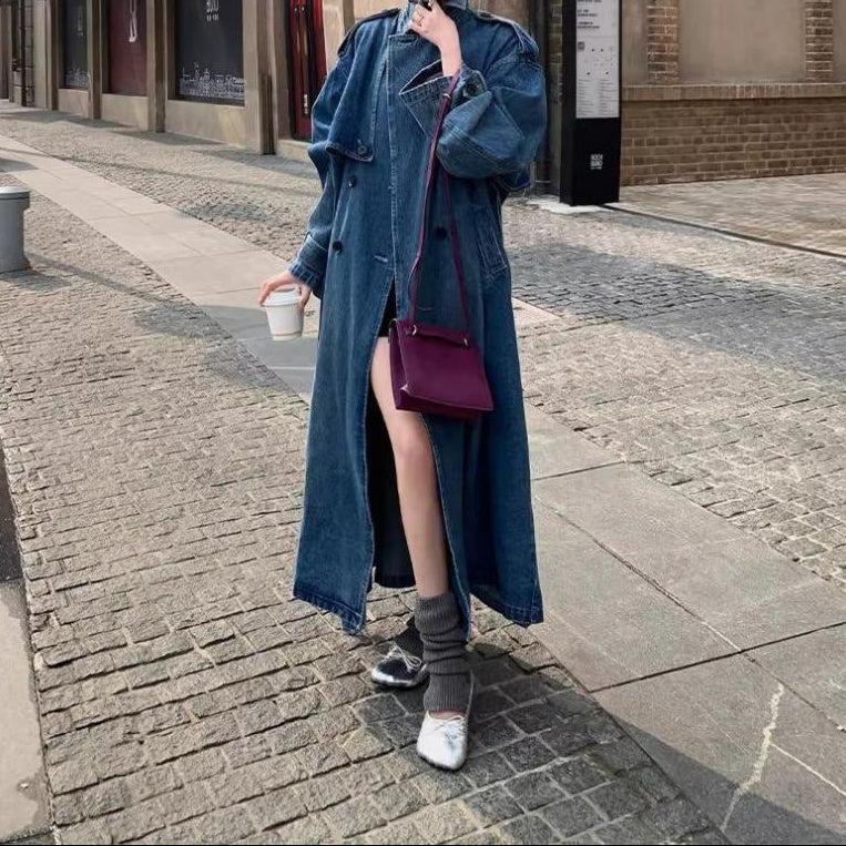 Denim Jeansmantel
