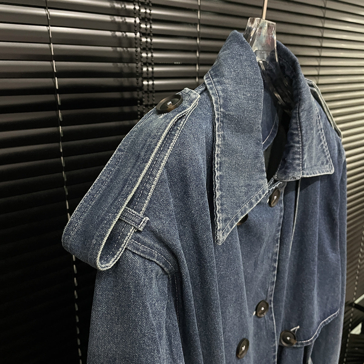 Denim Jeansmantel