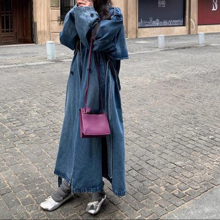 Denim Jeansmantel