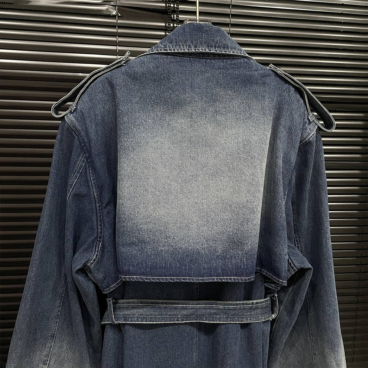 Denim Jeansmantel
