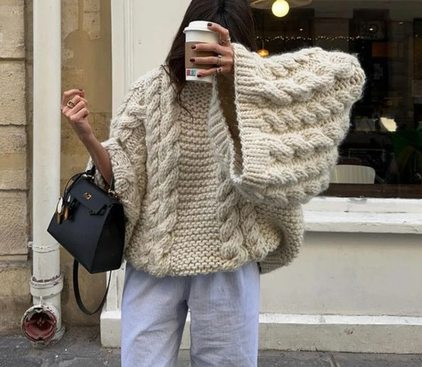 Flauschiger Stricksweater