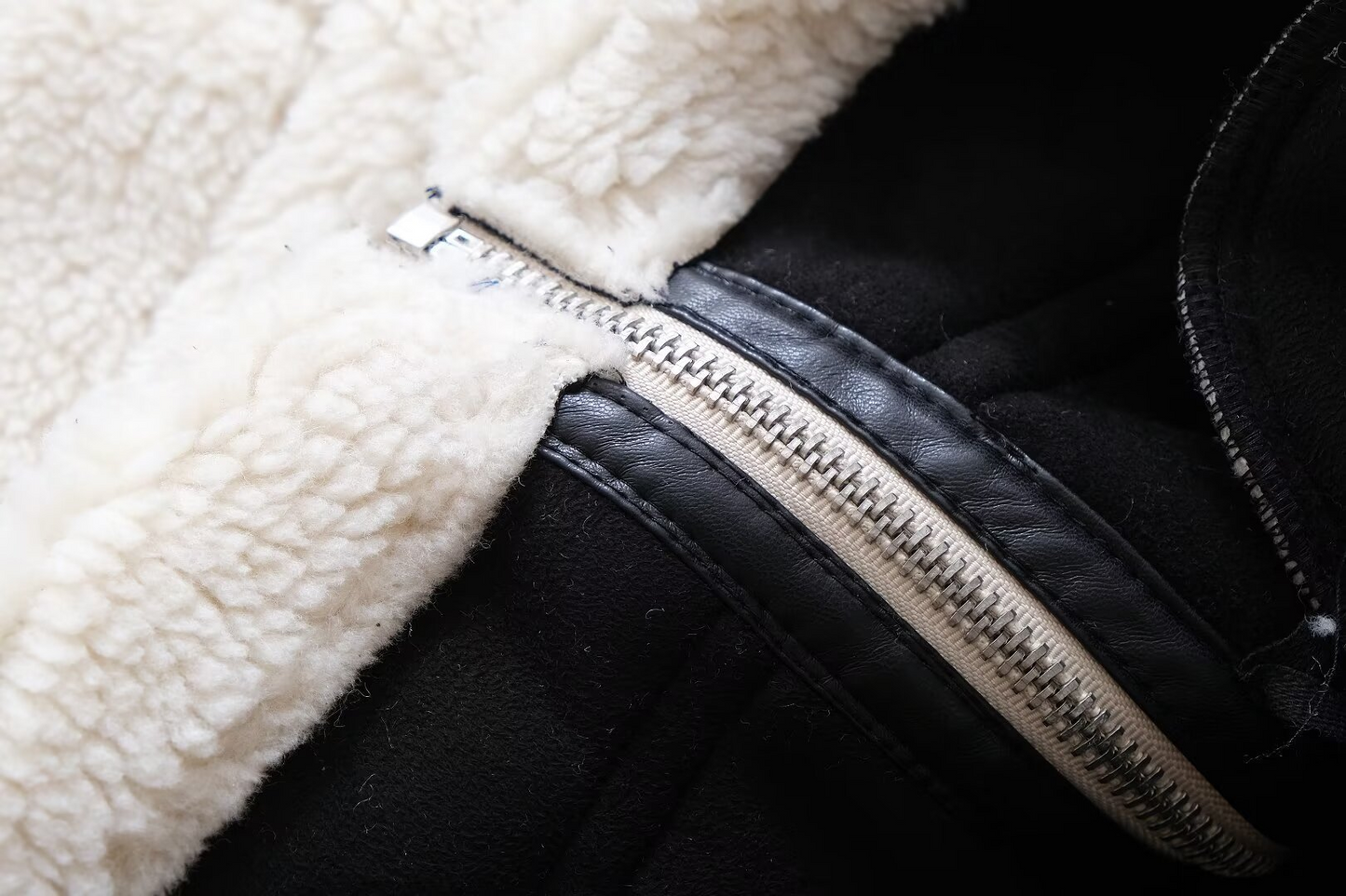 Trendy Teddy Lederjacke