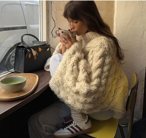 Flauschiger Stricksweater
