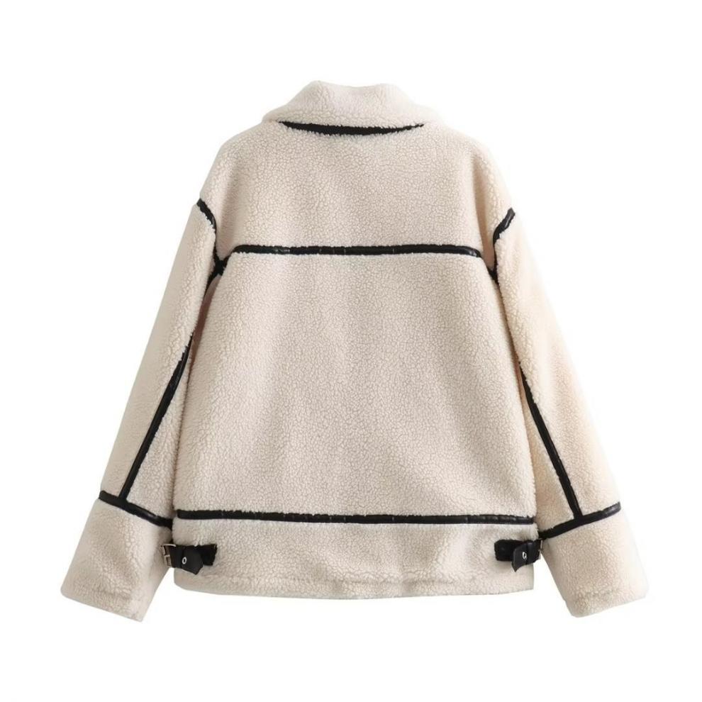 Trendy Teddy Lederjacke