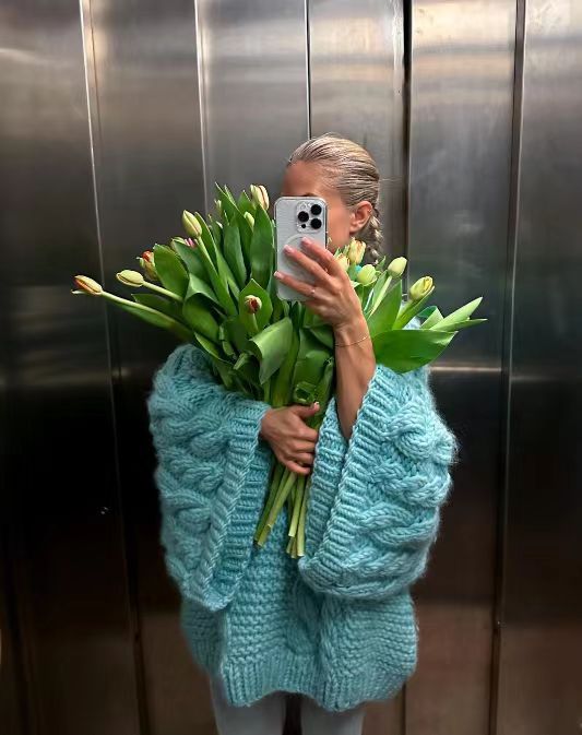 Flauschiger Stricksweater