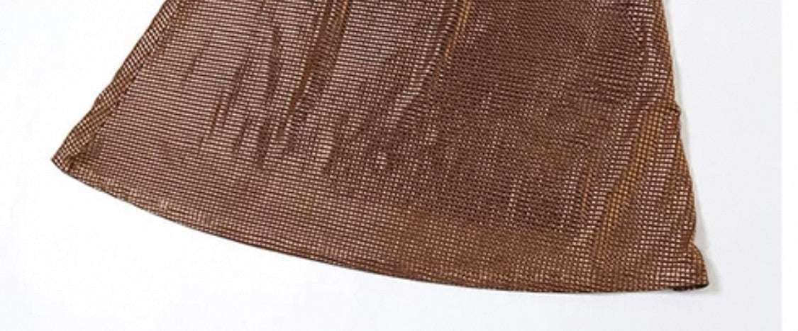 Glimmerndes rückenfreies Kleid
