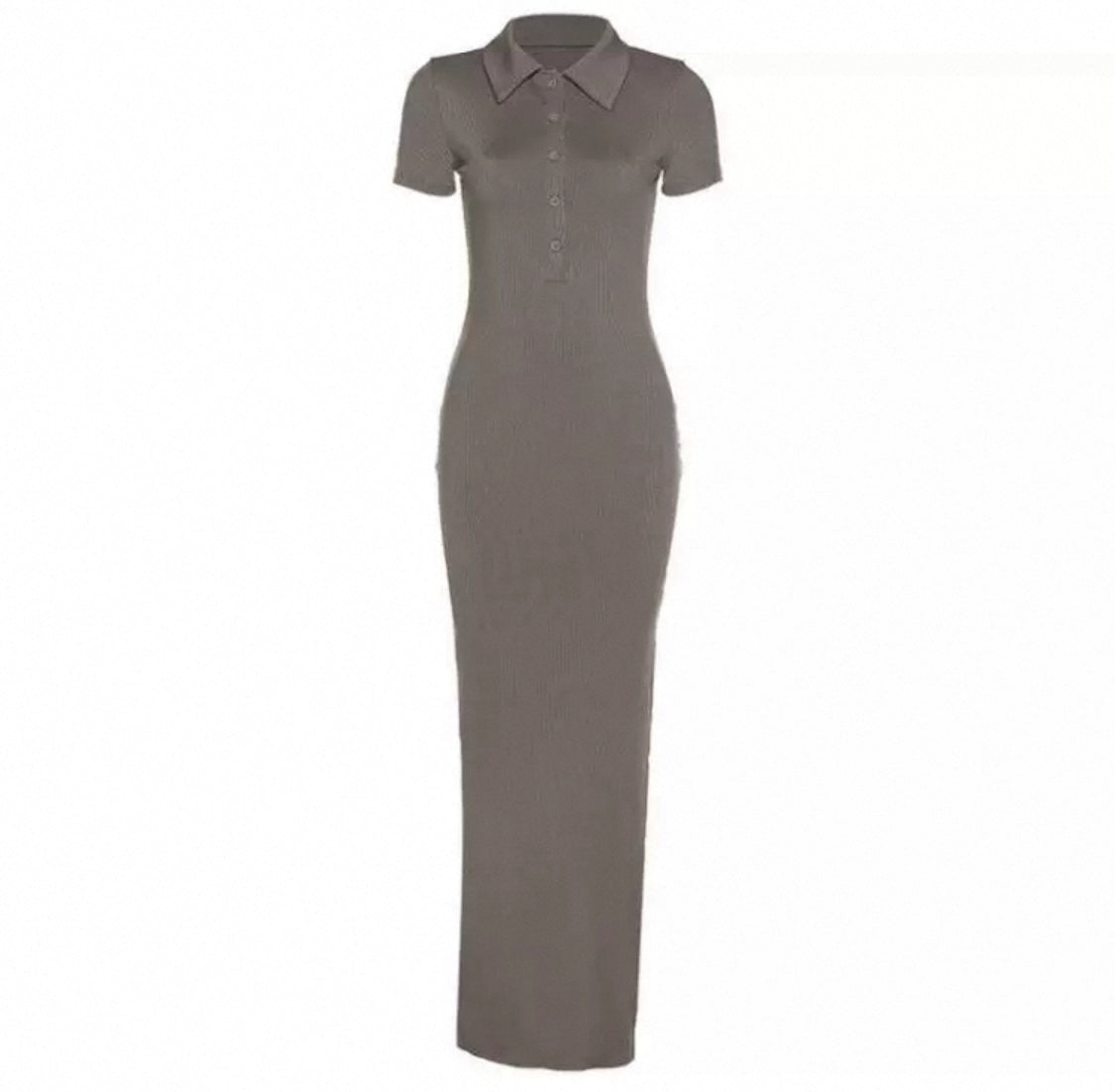 Virales langes Strickkleid