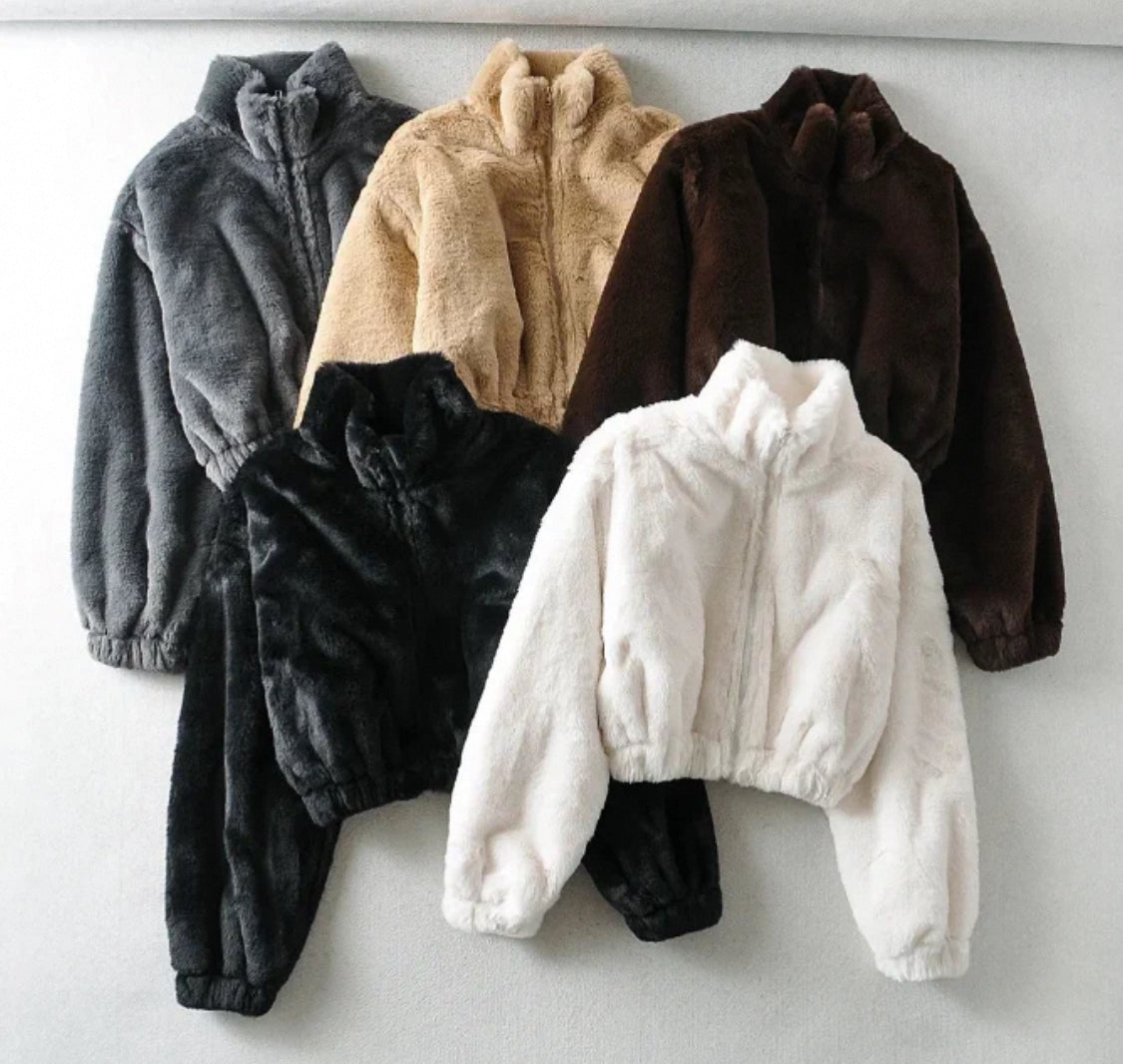Flauschiger Zipper