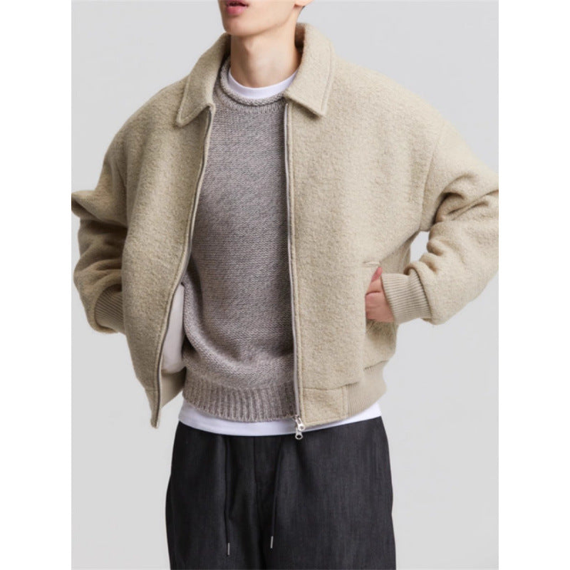 Kragenjacke mit Reißverschluss