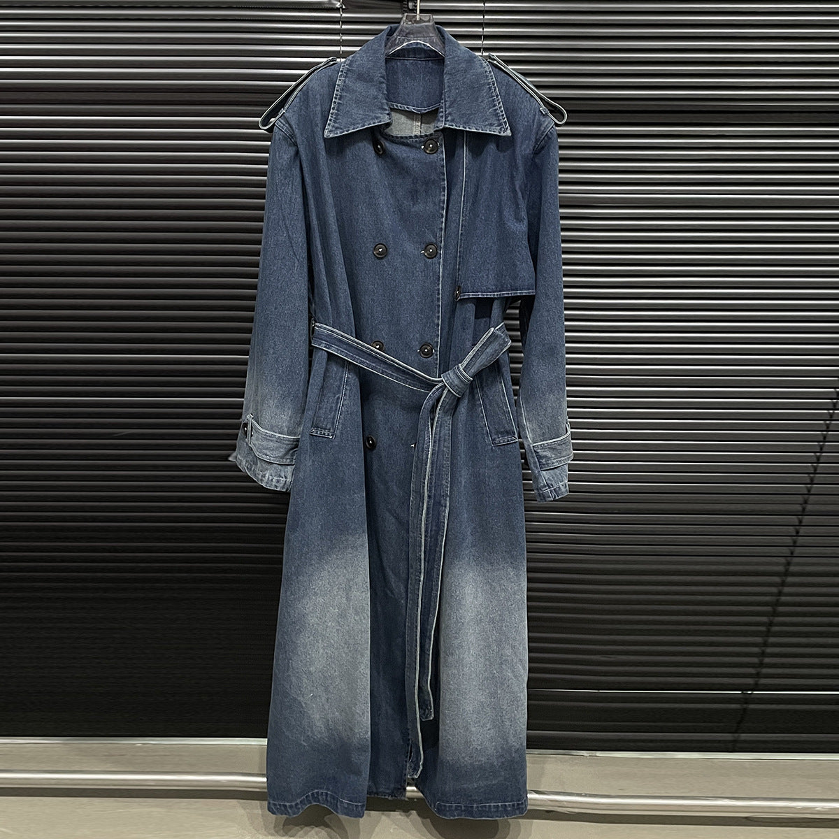 Denim Jeansmantel