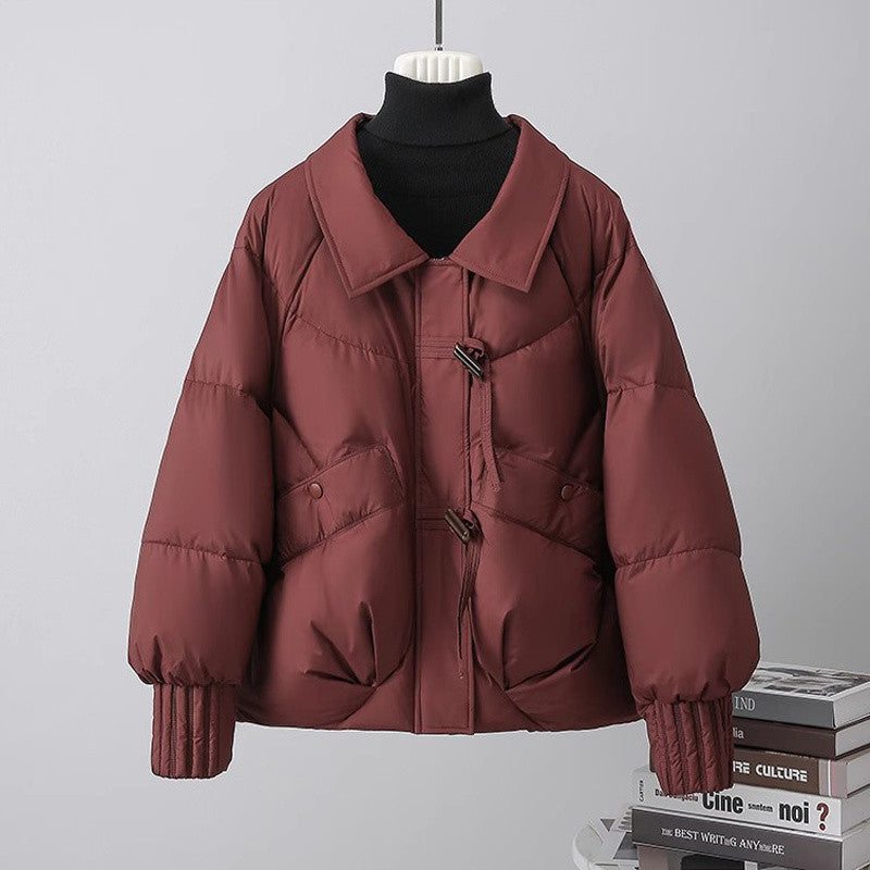 Pufferjacke mit Pelzkragen