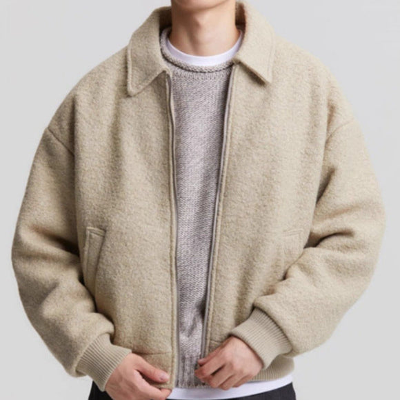 Kragenjacke mit Reißverschluss