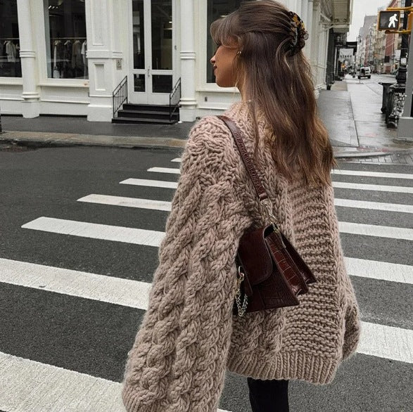 Flauschiger Stricksweater