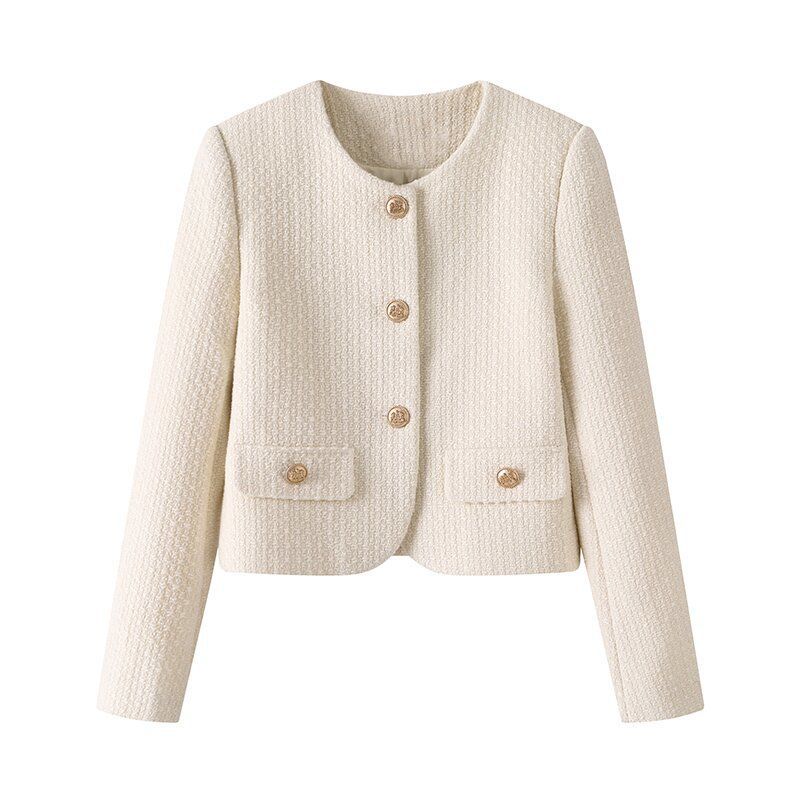 Strick Blazer mit Goldknöpfen