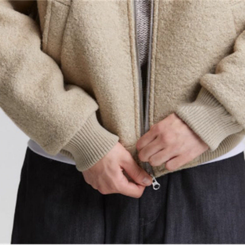 Kragenjacke mit Reißverschluss