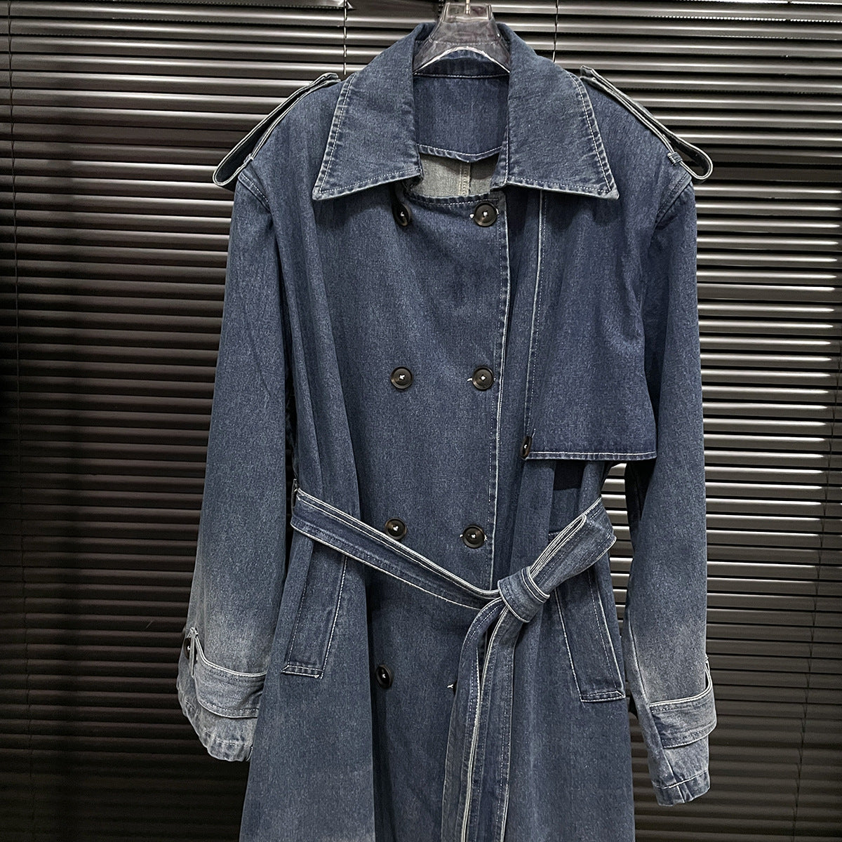 Denim Jeansmantel