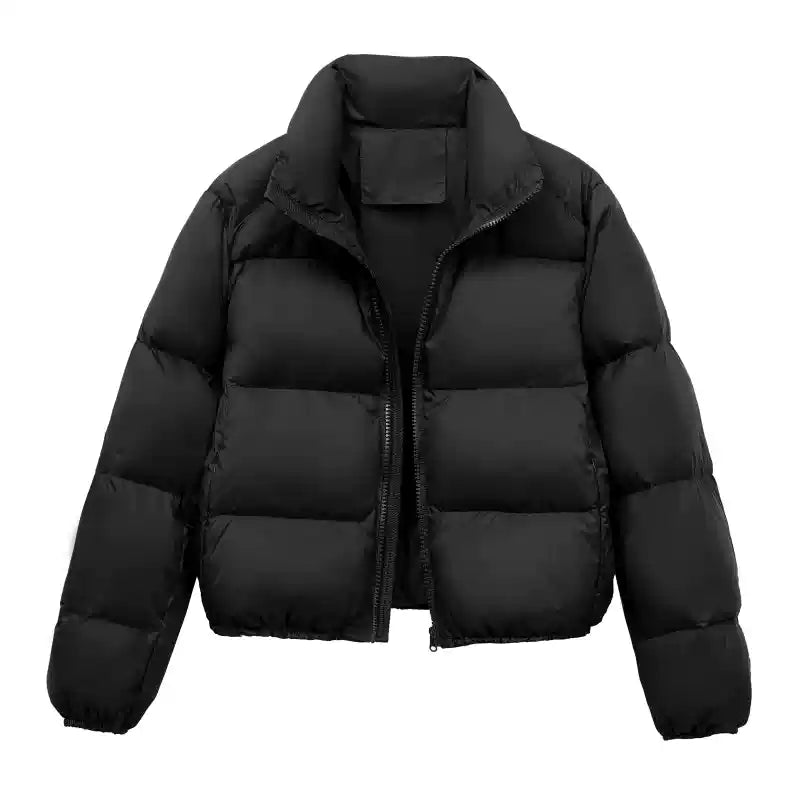 Mattfarbige Pufferjacke