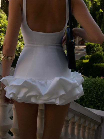 TRENDY WEIß KLEID