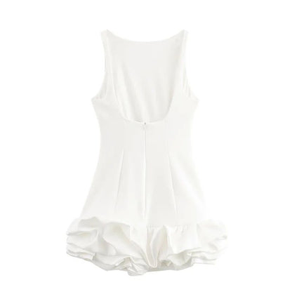 TRENDY WEIß KLEID