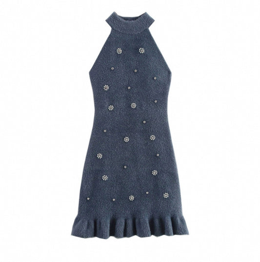Trendy Strick Kleid