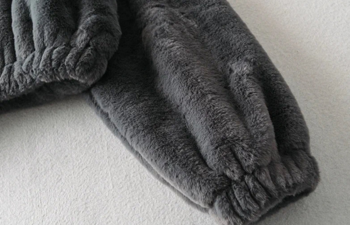 Flauschiger Zipper