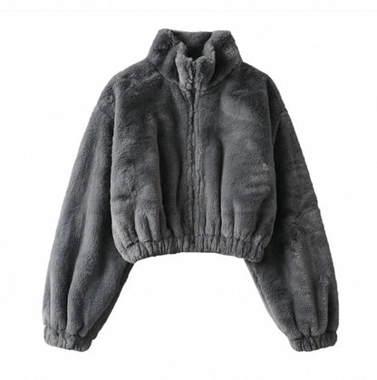 Flauschiger Zipper