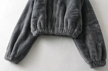 Flauschiger Zipper