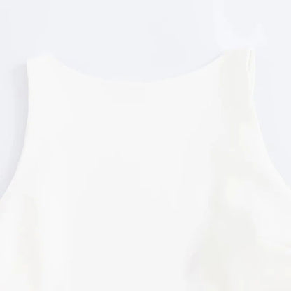 TRENDY WEIß KLEID