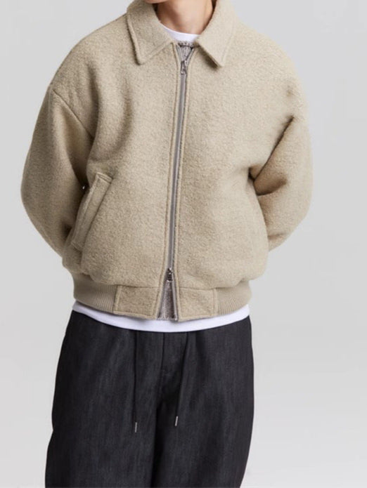 Kragenjacke mit Reißverschluss