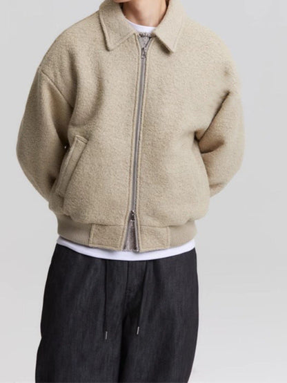 Kragenjacke mit Reißverschluss