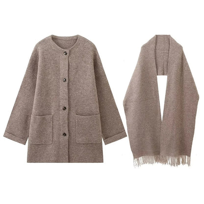 Cardigan Set aus Baumwolle