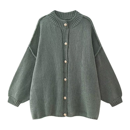 Gestrickter Cardigan mit Knöpfen