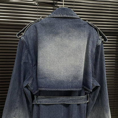 Denim Jeansmantel