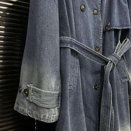 Denim Jeansmantel