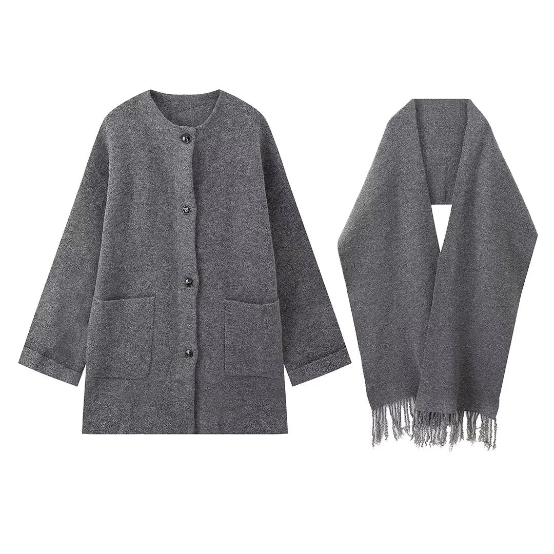 Cardigan Set aus Baumwolle