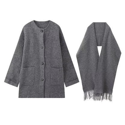 Cardigan Set aus Baumwolle