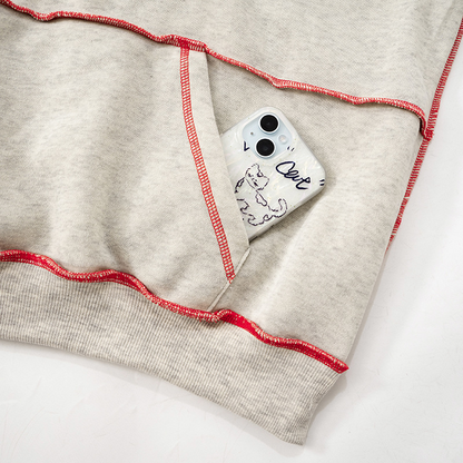 Basic Pullover mit Farbakzenten