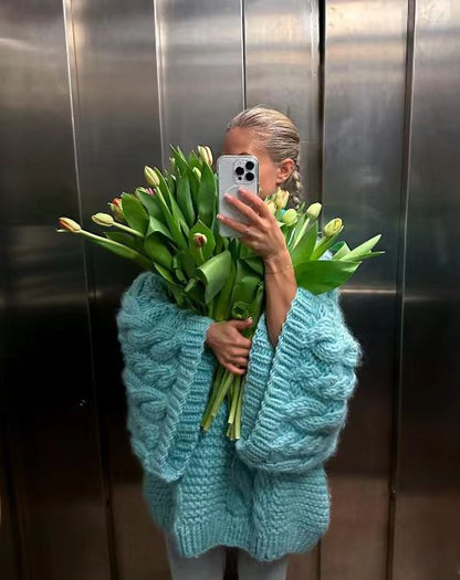 Flauschiger Stricksweater